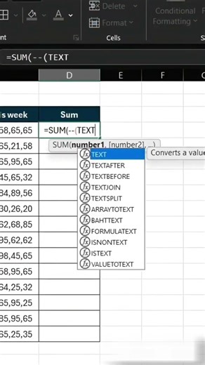Doing CSV Sum in #excel