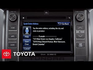 2014 Tundra How-To: Setting a Destination by Address | Toyota