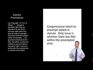 Constitutional Law: Preepmption