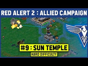 Red Alert 2 - Allied Mission 9 Sun Temple - Hard Difficulty - Under Par Time