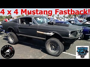 4x4 1967 Mustang Fastback on a custom Bronco chassis Fabulous Fords Forever Show 2015