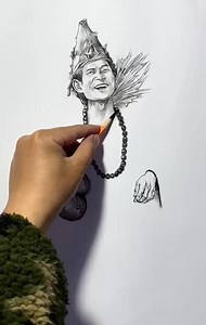 I present this painting to everyone. ✏️✏️✏️ #dailydrawing #art #realsticdrawing #instadrawing #sketching | Clariss