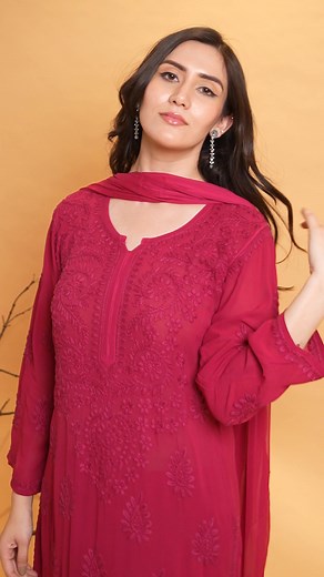 🌈 Shades You’ll Fall For! Soft like second skin & embroidered with love in fine Chikankari. 💗 Add these vibrant hues to your wardrobe today! | Lucknowi_chikan_store