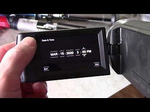 Sony Handycam HDR CX405 initial setup