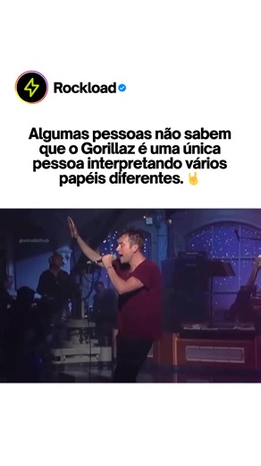 Damon Albarn é a espinha dorsal musical do Gorillaz. Mais do que cantar, ele constrói universos sonoros.🤘 Cada álbum muda de clima, estética e época, sem perder a identidade do projeto. Tudo parte da escrita e da visão criativa de Damon. Ele conecta rappers, cantores, produtores, lendas e novos nomes de forma coesa. O Gorillaz funciona porque há direção artística, não perseguição de tendências. Não é apenas uma banda animada com boas músicas. É um projeto musical sólido! Você sabia disso?🔥 #Go
