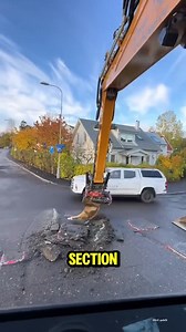 218K views · 65 reactions | The process of removing the asphalt layer using an excavator with a specialized scraper attachment. | Woodform Crafts | Facebook