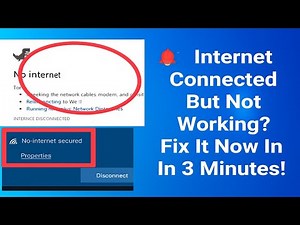 How to Fix Internet Connected But Not Working ? Fix It FAST (Step-by-Step)