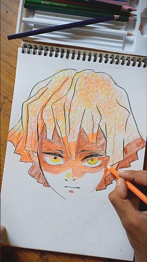 how to draw Zenitsu Agatsuma