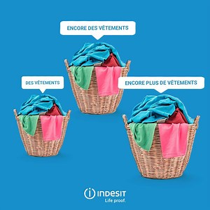 15K views · 15 reactions | Profitez d'une plus grande capacité de lavage pour votre famille dans peu d'espace. Le lave-linge encastrable Innex a tout pour plaire ! #Indesit #DoItTogether #Innex | Indesit | Facebook