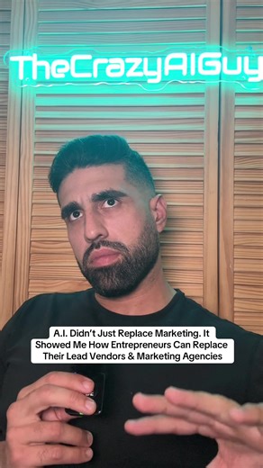 AI literally replaced my job as a digital marketer 😂 But instead of fighting it, I learned how to use it. Now I’ve helped 100  entrepreneurs ditch lead vendors and run their own ads with a simple system. Want it? Comment SYSTEM and I’ll send you the video. #marketing #insuranceagent #realestate