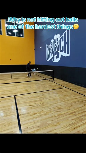 Why is not hitting out balls one of the hardest things🤔 pickleball singles point Ray Ban Meta FYP