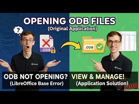 Opening ODB Files (LibreOffice Base)