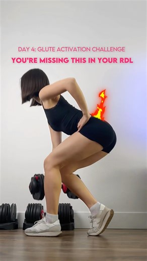 This RDL Trick Stretches Your Glutes WAY More | Day 4 Glute Activation Challenge 🍑