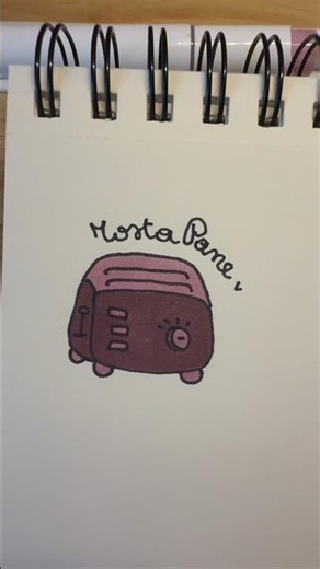 Draw and color a super cute toaster with me 💛 #drawingtutorial #art #drawing #asmr