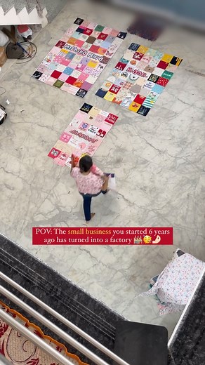 ET&Co. | Memory quilts | Keepsakes on Instagram: "When I started making memory quilts, I could make only a small one per day but after a year, look at where we stand 🤗🫶🏻🧿🪬🌸 A single day production now looks like this ✨ So grateful for all the chances you give us ladies everyday ☺️♥️ We really appreciate it each single day and get better at what we do best- making memory quilts 🌻🤍"