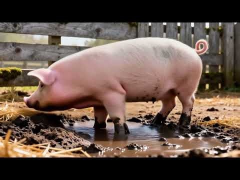 Farm Animals for Kids - Calm & Slow Learning Video for Sleep 🐄🐑