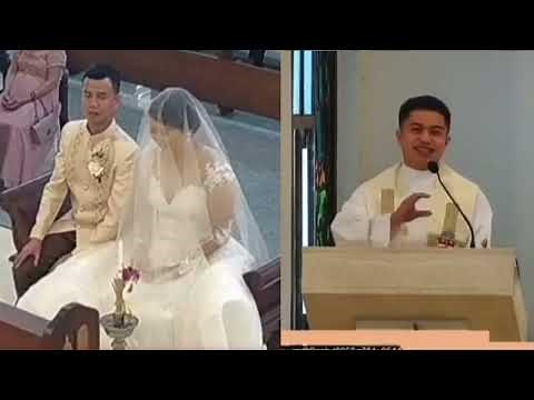 Priest delivers homily for ex-girlfriend's wedding in viral video #wedding #philippines #ofw