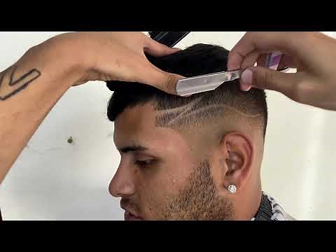 COMO HACER DISEÑO O LINEA DE LA MANERA MAS FACIL / LINEAS EN CORTE DE PELO / RAYAS CORTE DE CABELLO