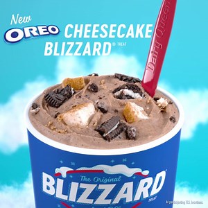 Your favorite dessert and your favorite soft serve come together in the NEW DQ OREO Cheesecake BLIZZARD Treat. Grab it in the drive-thru or with takeout. | Dairy Queen