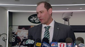 Head coach Adam Gase speaks to the media after his press conference | New York Jets