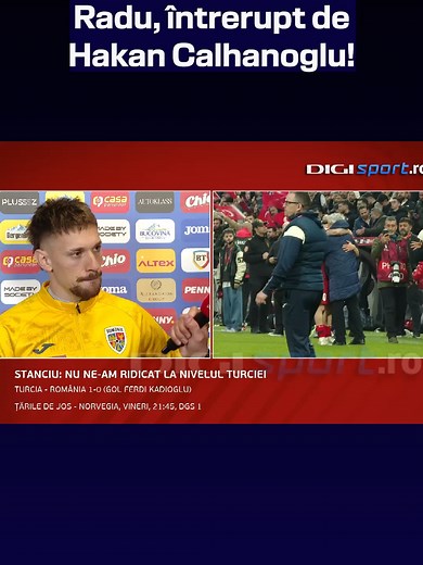 Ionuț Radu după Turcia - România 1-0, întrerupt de Calhanoglu