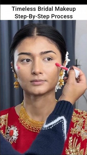 Timeless glam| By makeupbyrashmi__ #shorts #makeuptutorial #bridalmakeup #glam #mua #makeover #bride