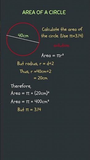 How to Find the Area of a Circle From its Diameter