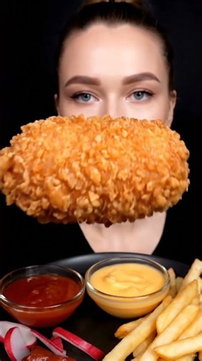Wait Until This Corn Dog PULLS 🤯🧀🌭 | ASMR #asmr #mukbang #foodasmr #eating
