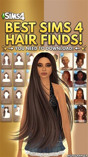 BEST SIMS 4 HAIR FINDS YOU NEED TO DOWNLOAD #sims4
