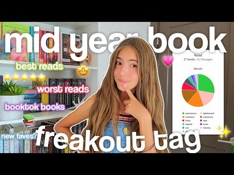 mid-year book freakout tag! 📚💗 best/worst books, new faves, reading stats, & more! ✨️