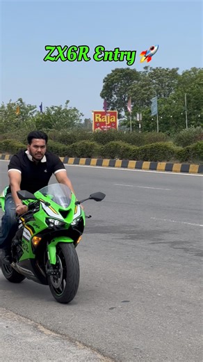 Kawasaki Ninja ZX6R Entry 🔥 | Exhaust 🚀 #kawasaki #ninja #zx6r #sound #exhaust #viral #shortvideos