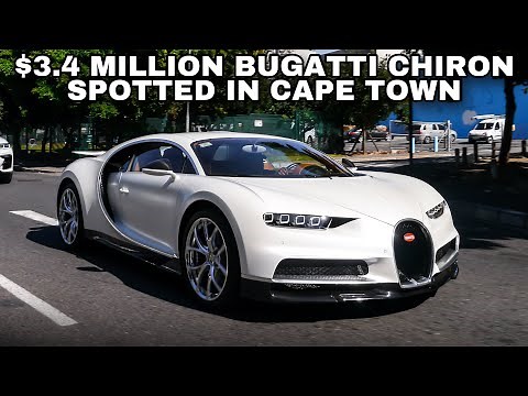 We Spotted A Bugatti Chiron In Cape Town! | Start Up, Walk Around And Driving