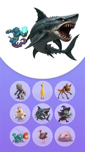 game animash. jin+megalodon=megalojin #fyp #videoshort #animash #games #videogames