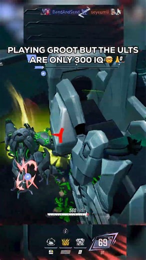 PLAYING GROOT BUT EVERY ULT I DO IS 300 IQ 🤯🔥#marvelrivals #marvelrivalsgameplay #marvel #gaming