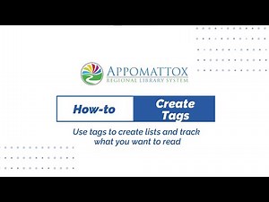 Libby How-To: Create Tags