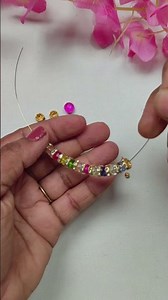 Crystal beads earrings tutorial 🌸