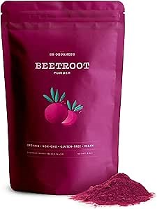 Beetroot Powder - USDA Organic Non-GMO Superfood Beet Powder with Fibers, Vitamins, and Minerals - 8 oz.
