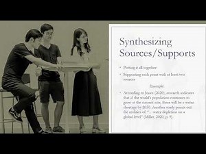 Arguments: Overview of Building & Supporting Arguments - Synthesizing Sources