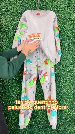 ￼Pijama Inverno Longo Infantil Menino