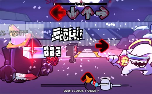 黑、白合唱'boing(啵嘤)'！ FNF 优质模组 alternated boing - and Impostor remix song! Demo版本