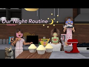 Our Family Night Routine!*CHAOTIC*|Bloxburg Roblox Roleplay|w/voices