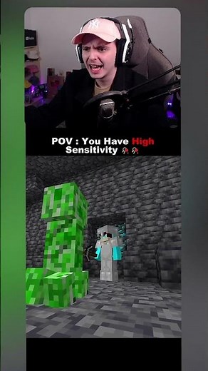 High sensitivity in Minecraft