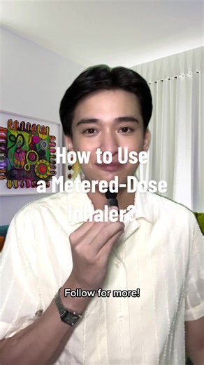 How to use a metered-dose inhaler (without a valved holding chamber)? 🌬️🫁 #inhaler #howto #learnontiktok #pharmacytiktok #pharmacy #asthma