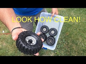 The Best way to clean your RC tires