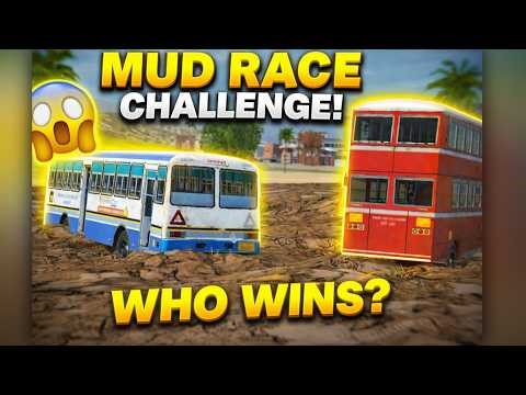 Haryanvi Bus vs Double Decker Bus Mud Race 😱 | कौन जीता? Indian Vehicles Simulator 3D