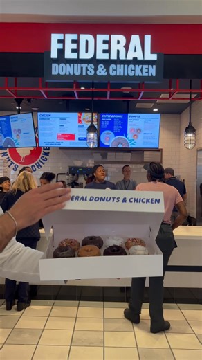 Another Philly staple has landed at PHL! 🍩 🍗 ☕️ Federal Donuts & Chicken is now officially open at PHL Airport, located between Terminals B and C. Serving hot and fresh donuts, crispy fried chicken, and locally roasted coffee, this iconic Philly spot is now fueling travelers one bite and sip at a time. PHL Food & Shops #PHLAirport #FederalDonutsAndChicken #FoundedInPhilly | Philadelphia International Airport