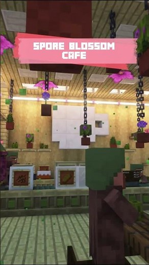 Minecraft Spore Blossom Cafe - Interior Showcase