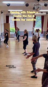 17K views · 228 reactions |  Dancing with friends = double the fun, double the benefits! ✨ Not only do you get to share the joy of movement, but you also boost each other’s mood, create lasting memories, and build deeper connections.  ‍♂️ #DanceWithFriends #SquadGoals #MoveTogether #FriendshipAndFitness #GoodVibesOnly | Kerry On Dancing | Facebook