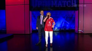 Philomena Begley performs "Come On Tyrone" and even manages to get a few moves out of Des! 🏆🕺🕺#UpfortheMatch | RTÉ One