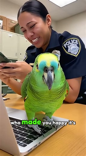 🦜😳 Parrot Gets JEALOUS Because Officer Smiled at Her Phone | Psycho Parrot Mode Activated 😂